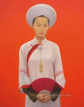 アジア人 Painting - 若い女性 ベトナム語 アジア人